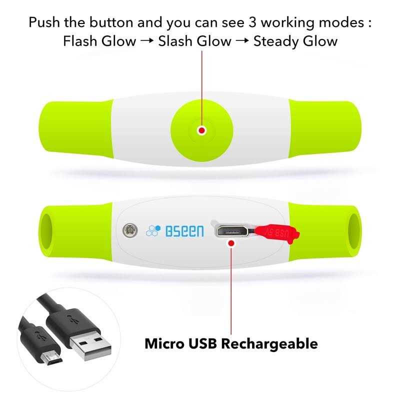 BSEEN Light Dog Collars Rechargeable LED Dog Collar Collar - Healthber