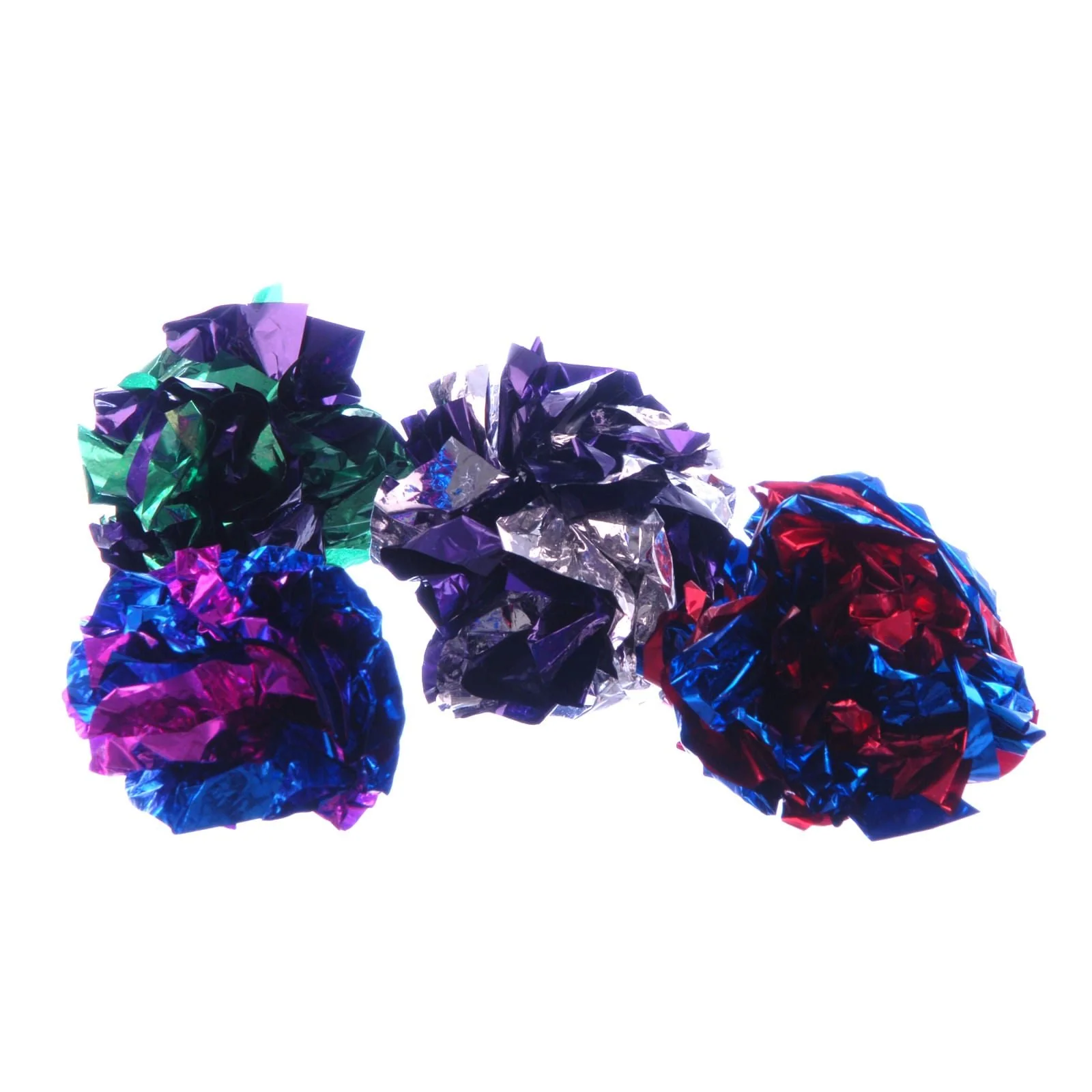 Mylar Crackle Balls Cat Toys, 4 pk - Healthber
