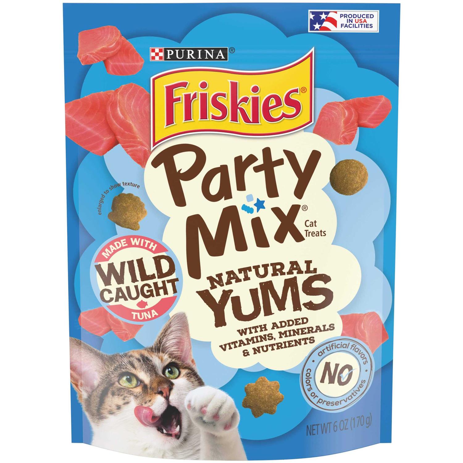 Friskies Cat Treats Natural Party Mix - Healthber