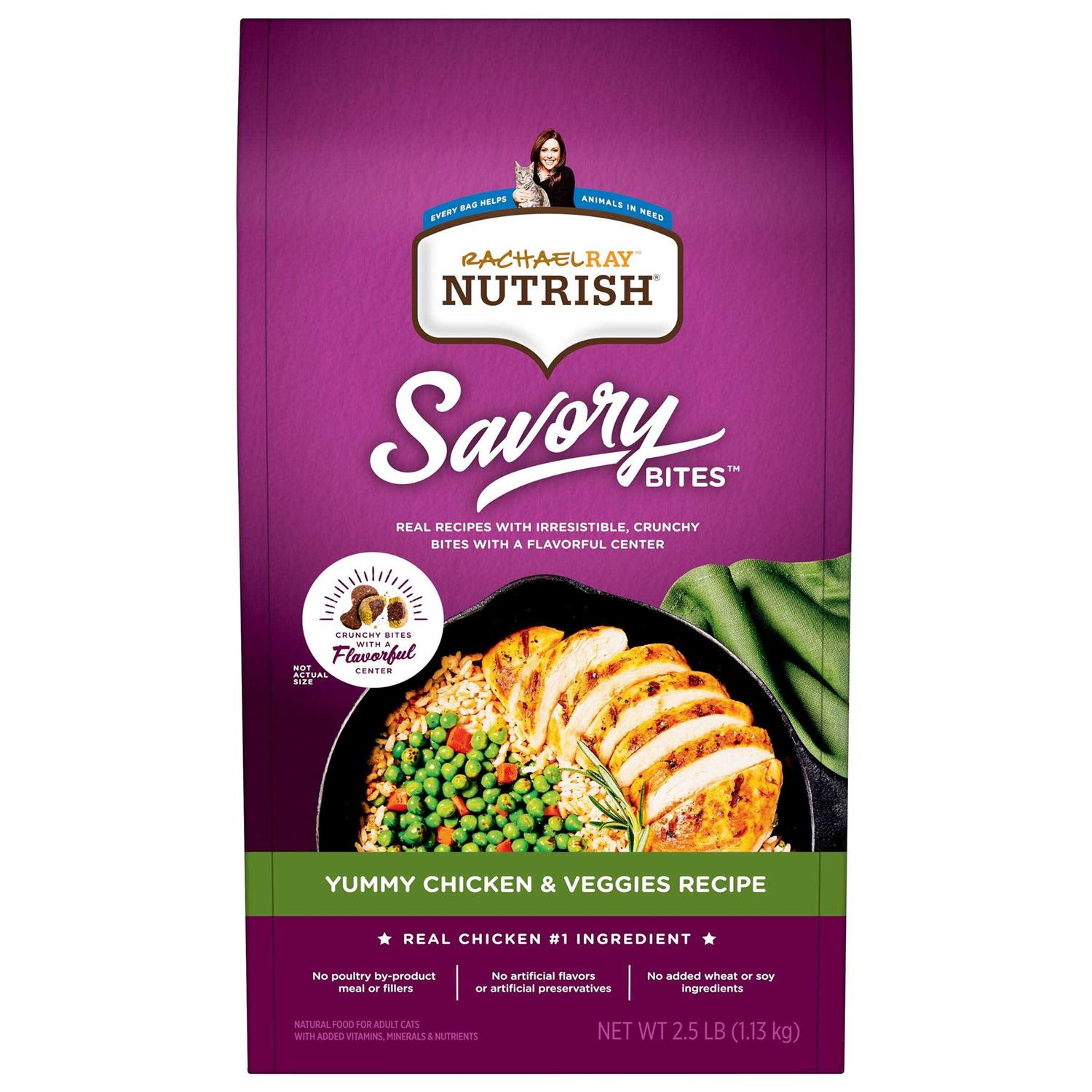 Rachael Ray Nutrish Savory Bites Dry Cat Food - Healthber
