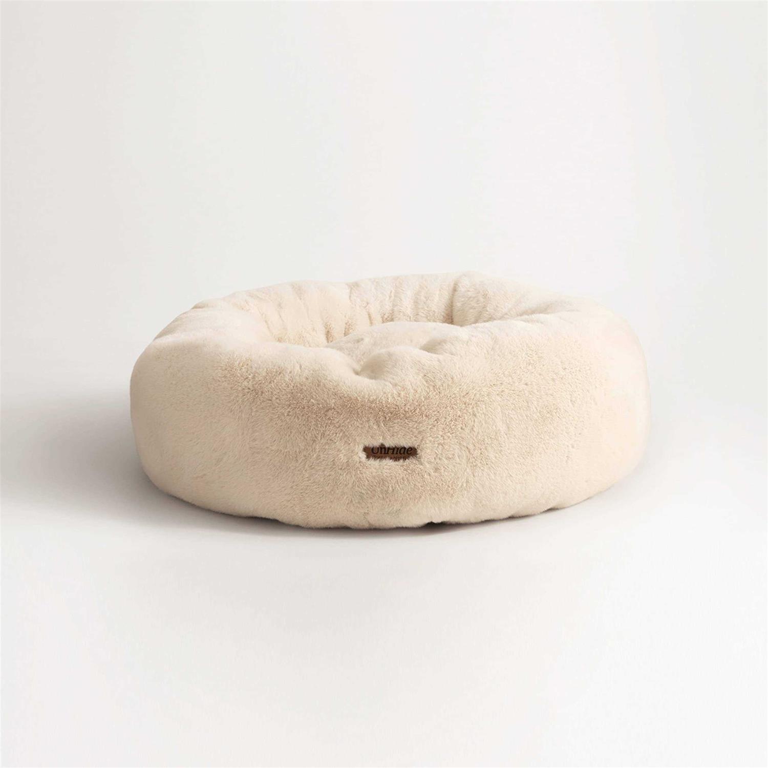 UnHide Floof Pet Bed Extra Soft Dog Bed Removable Faux Fur Cover - Healthber