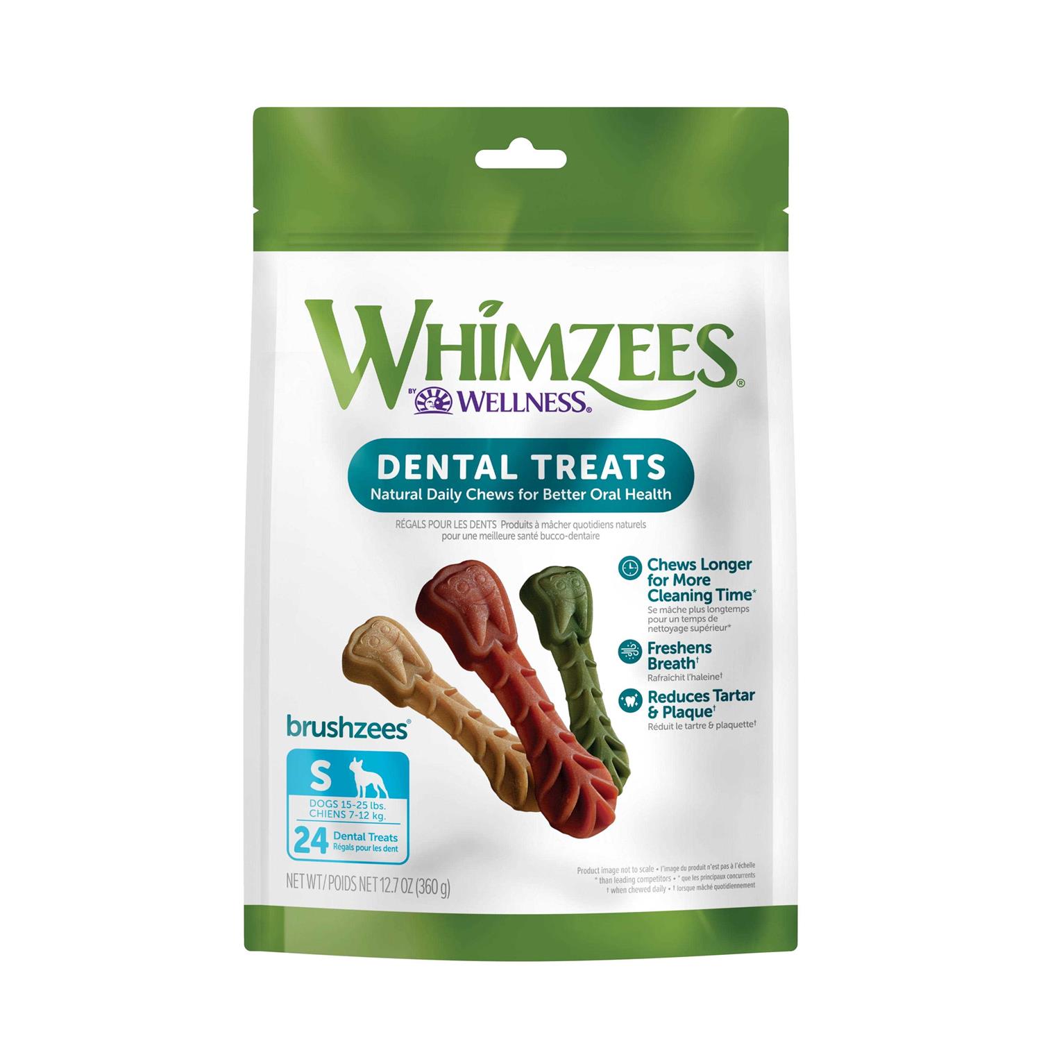 Whimzees Brushzees Dental Treats - Healthber