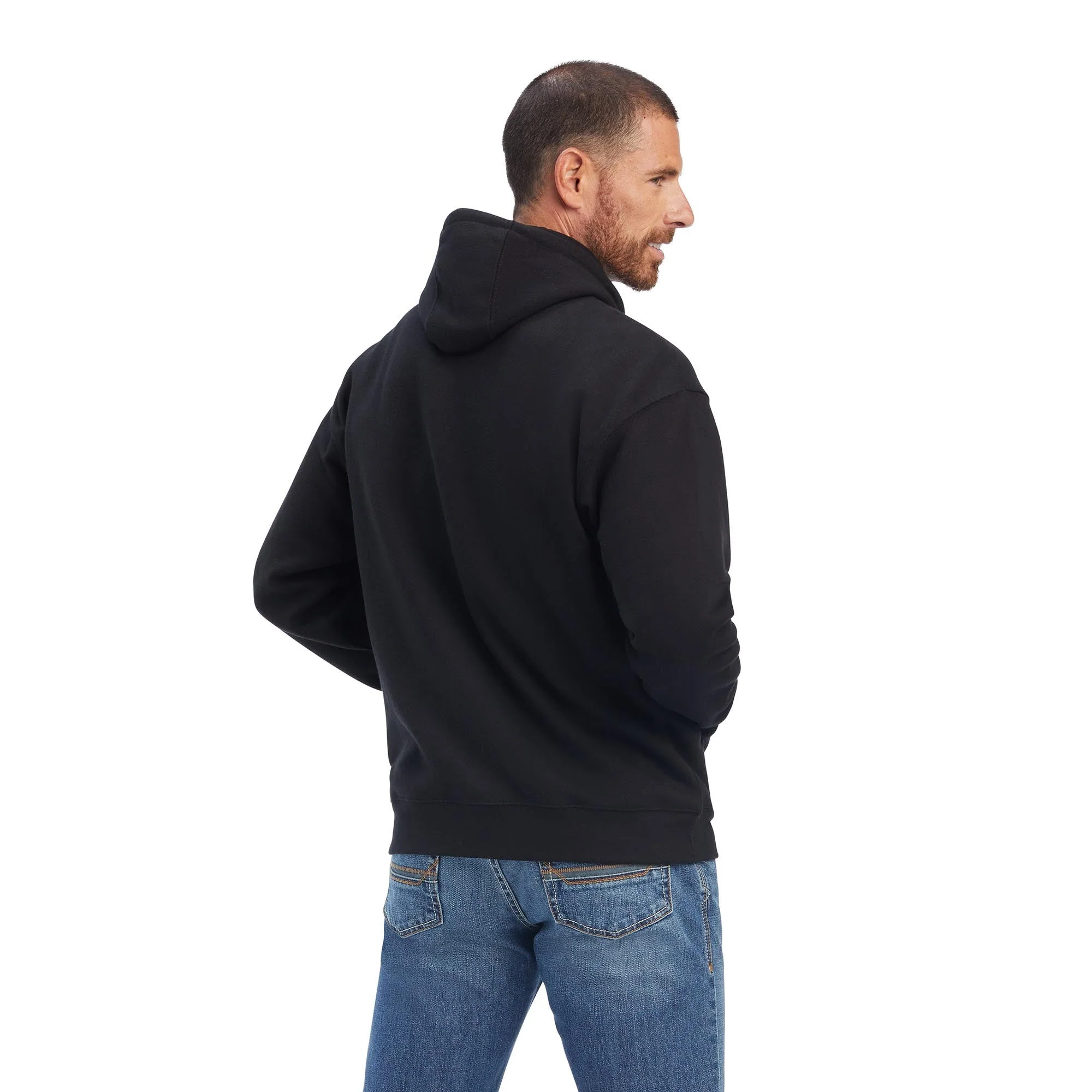 Ariat USA Proud Sweatshirt Hoodie, Unisex, Black - Healthber
