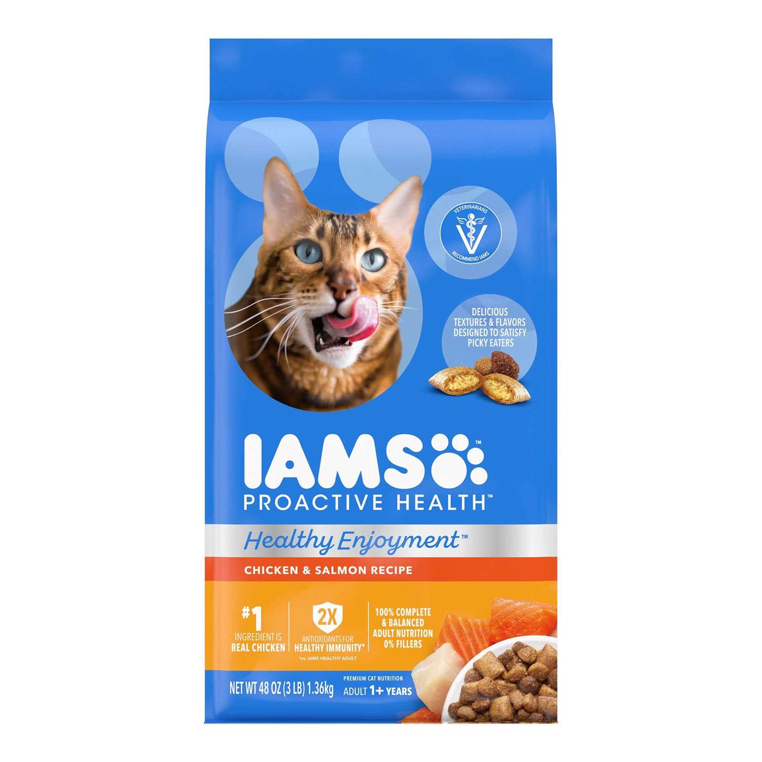 Iams Healthy Enjoyment Chicken & Beef Dry Cat Food - Healthber