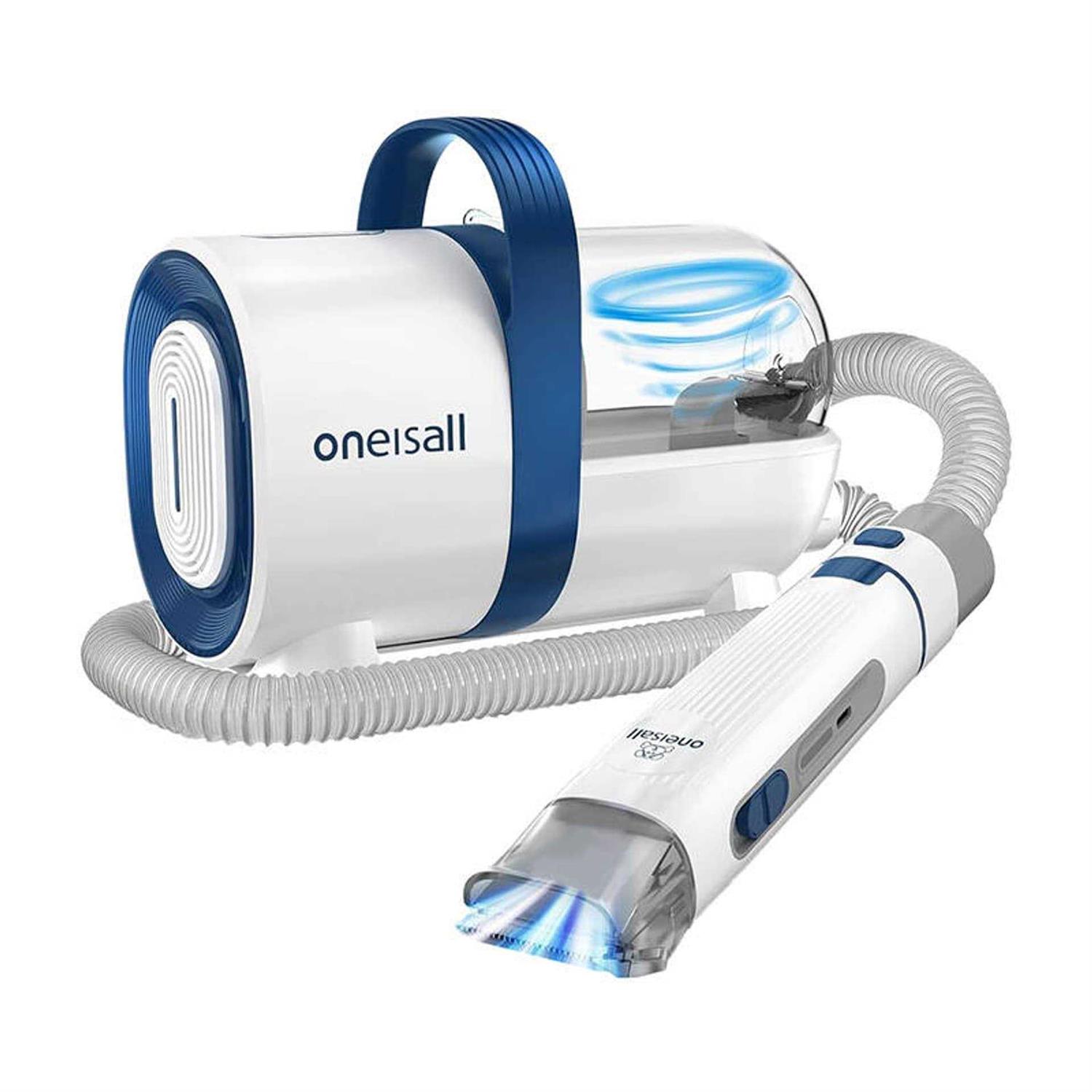 oneisall Dog Hair Vacuum & Dog Grooming Kit Pet Grooming Vacuum with Pet Clipper Nail Grinder - Healthber