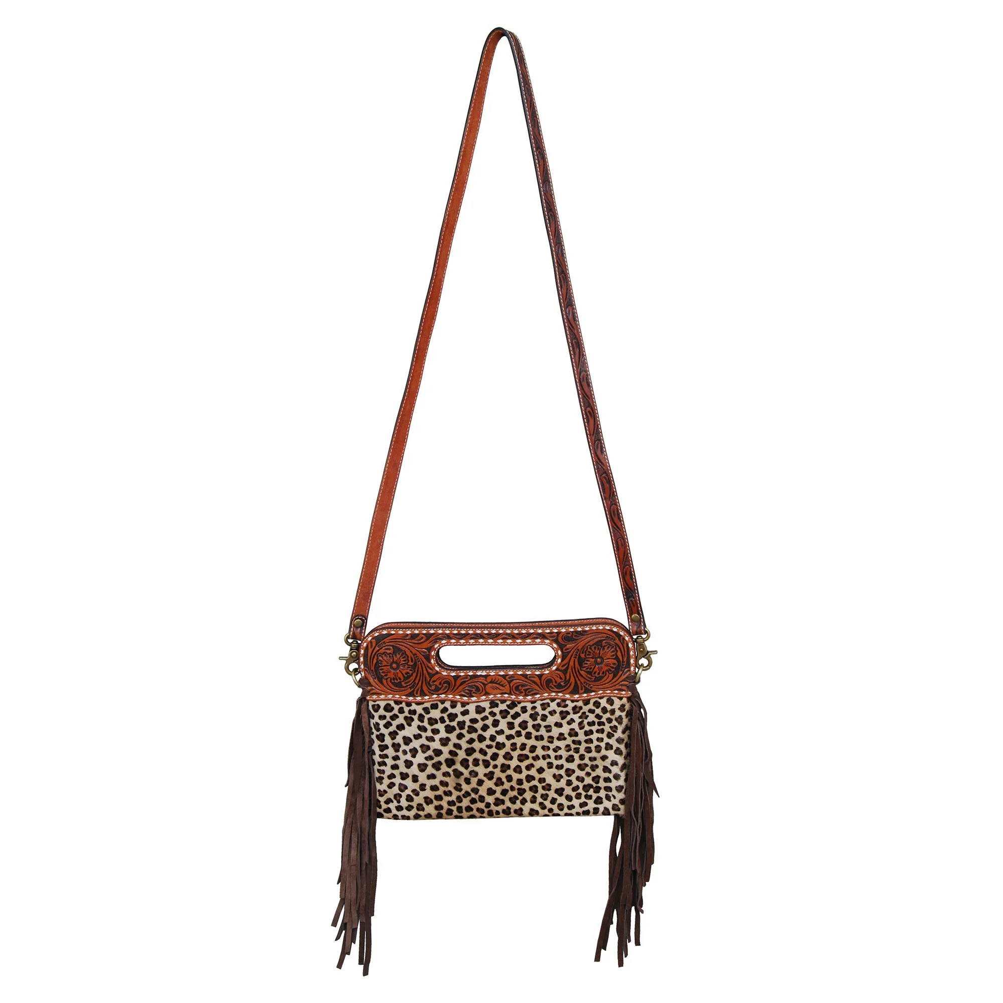 Rafter T Leopard Clutch and Crossbody Purse - Healthber