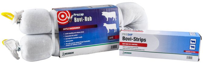 Prozap Bovi-Rub Cattle Backrubber & Bovi-Strips - Healthber
