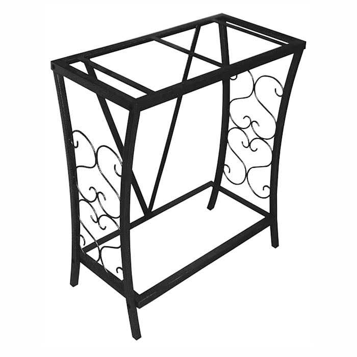 Aquatic Fundamentals 20 Gallon Scroll Aquarium Stand Black - Healthber