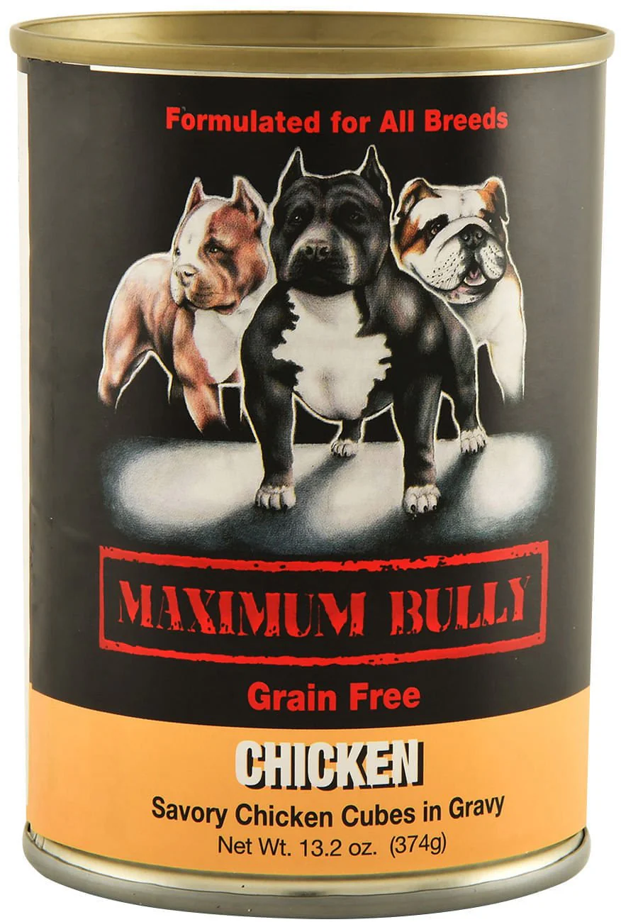 Maximum Bully Savory Chicken Cubes in Gravy, 13.2 oz - Healthber