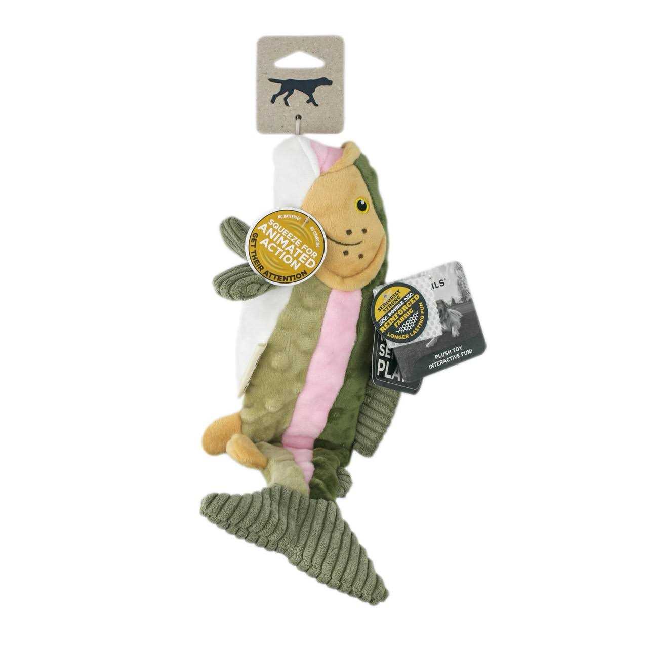 Tall Tails Animated Trout Dog Toy - Healthber