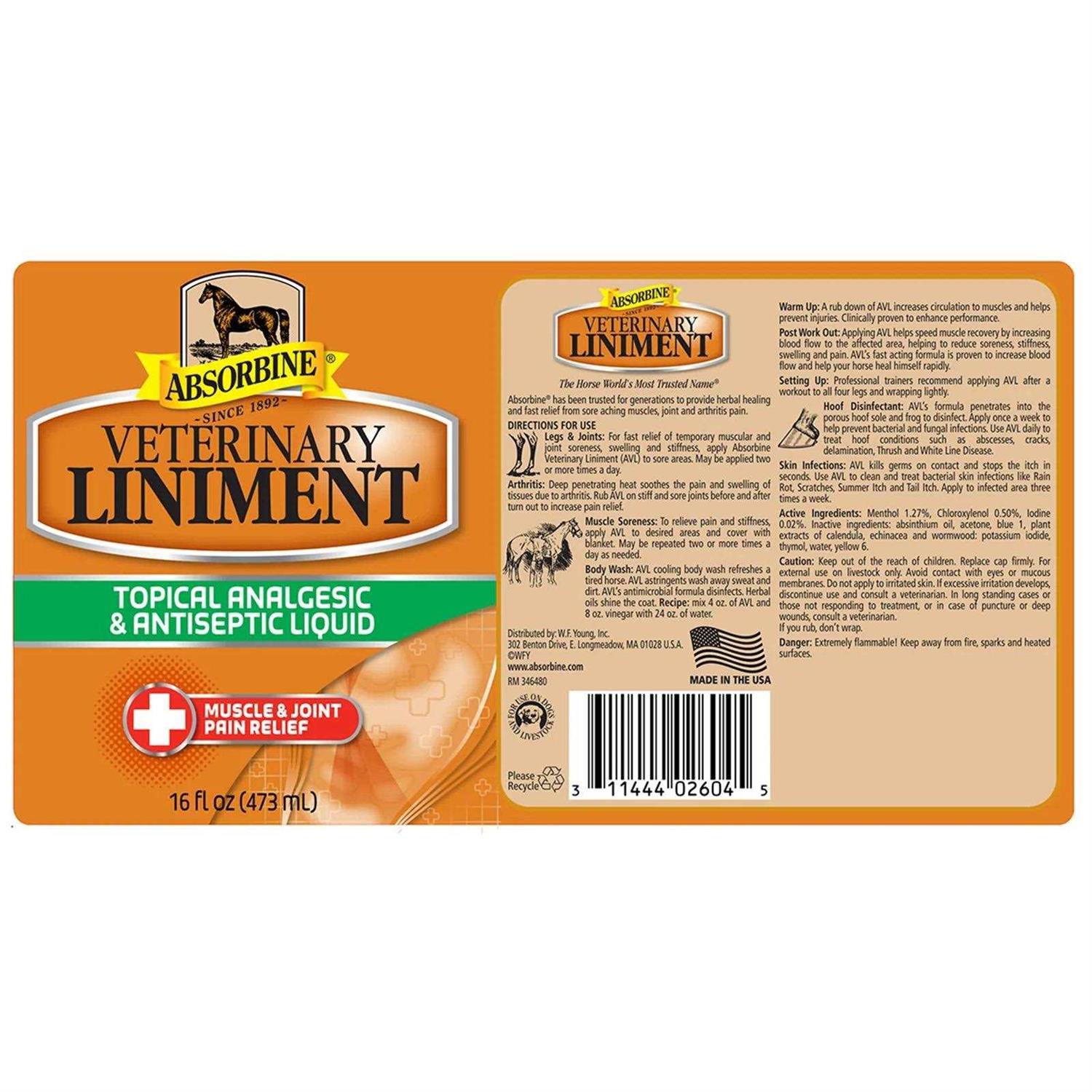 Absorbine Veterinary Liniment - Healthber