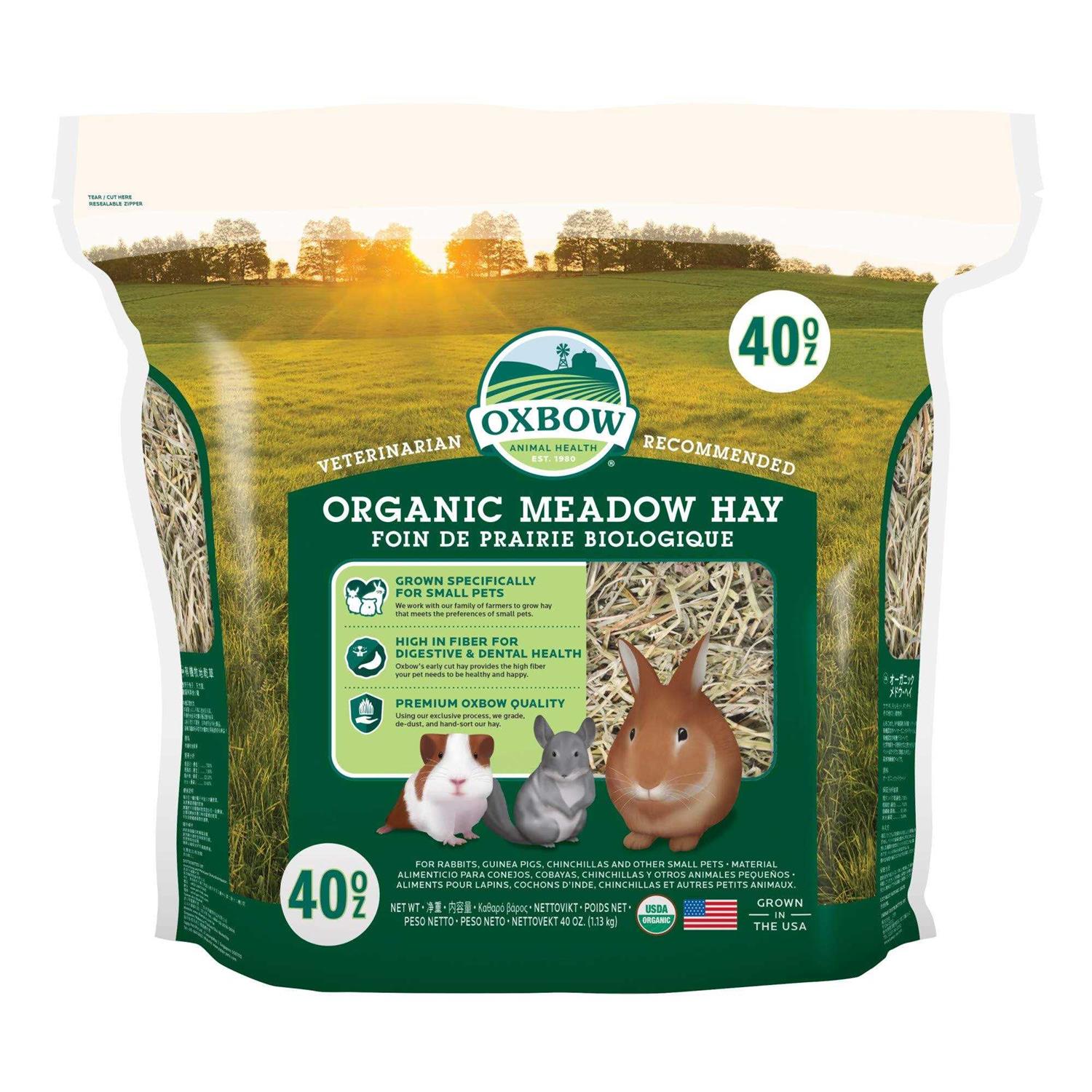 Oxbow Organic Meadow Hay - Healthber