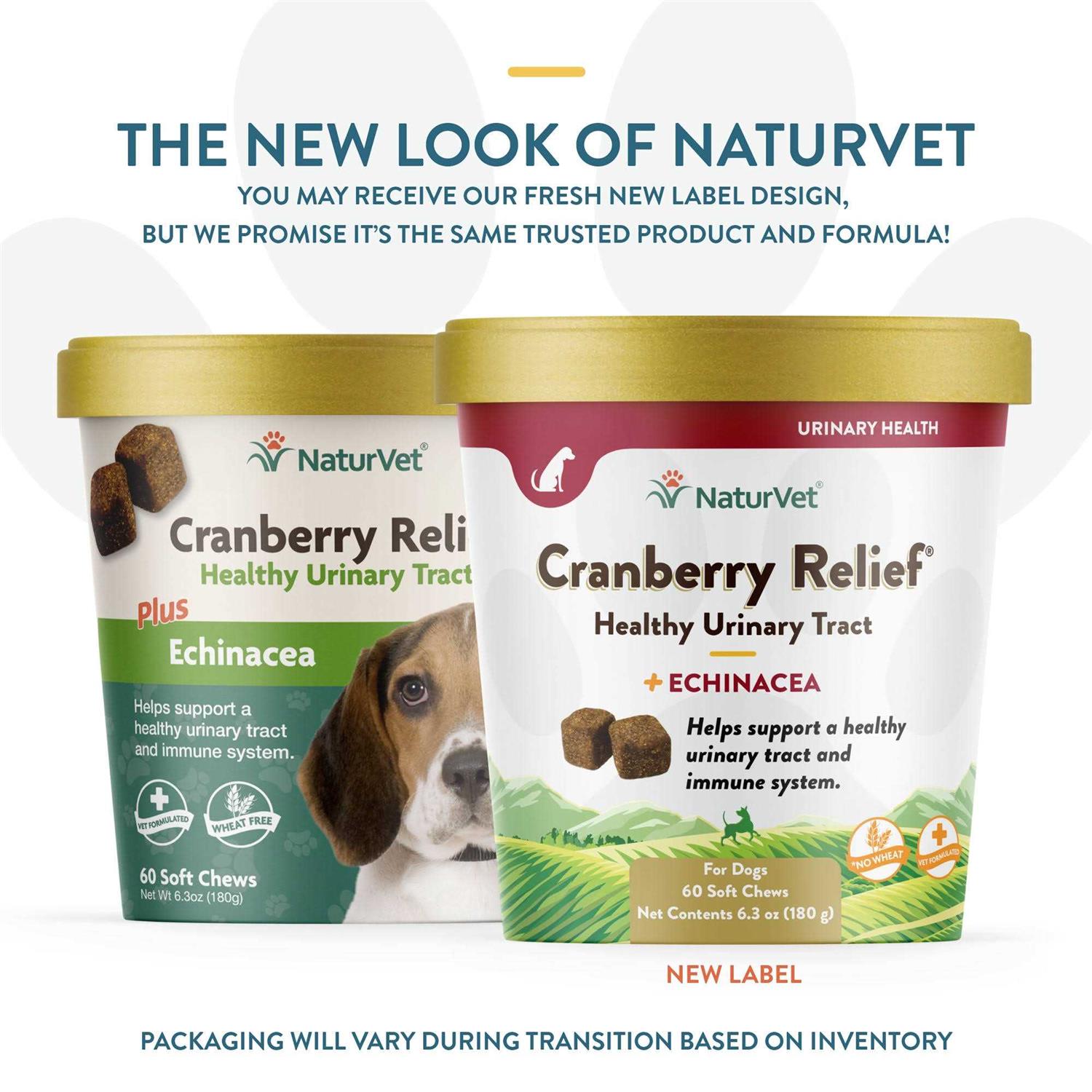 NaturVet Cranberry Relief Plus Echinacea Soft Chews for Dogs - Healthber