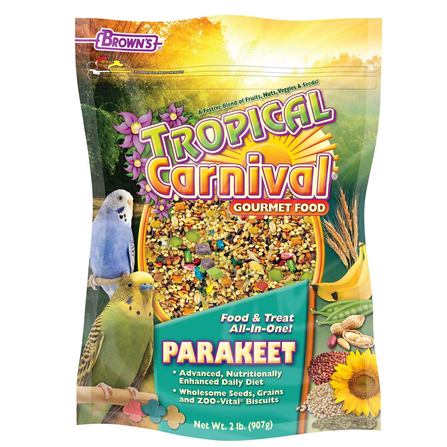 Brown’s Tropical Carnival Parakeet Food - Healthber