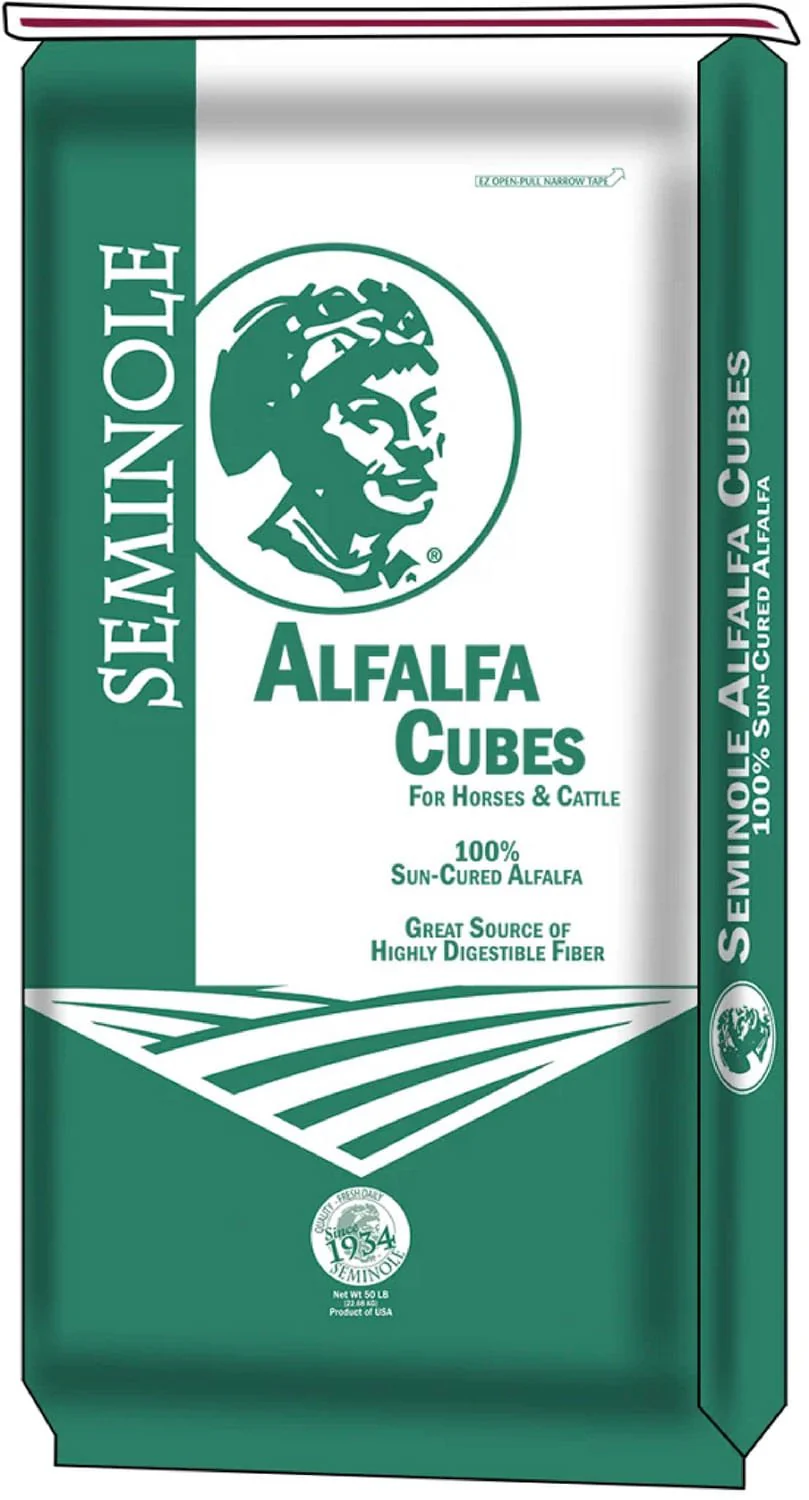 Seminole Timothy Alfalfa Cubes, 50 lb bag - Healthber