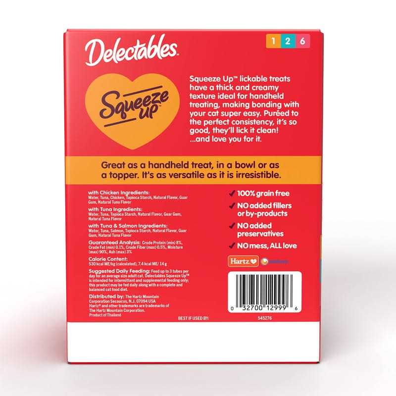 Delectables Squeeze Up Cat Treats Variety Pack - Healthber
