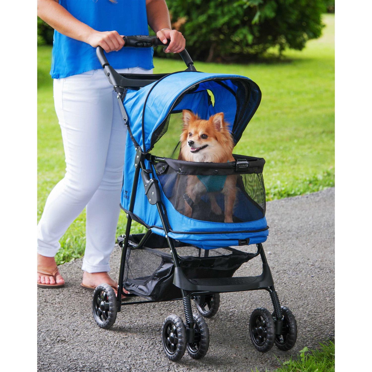 Pet Gear Happy Trails No-Zip Stroller - Healthber
