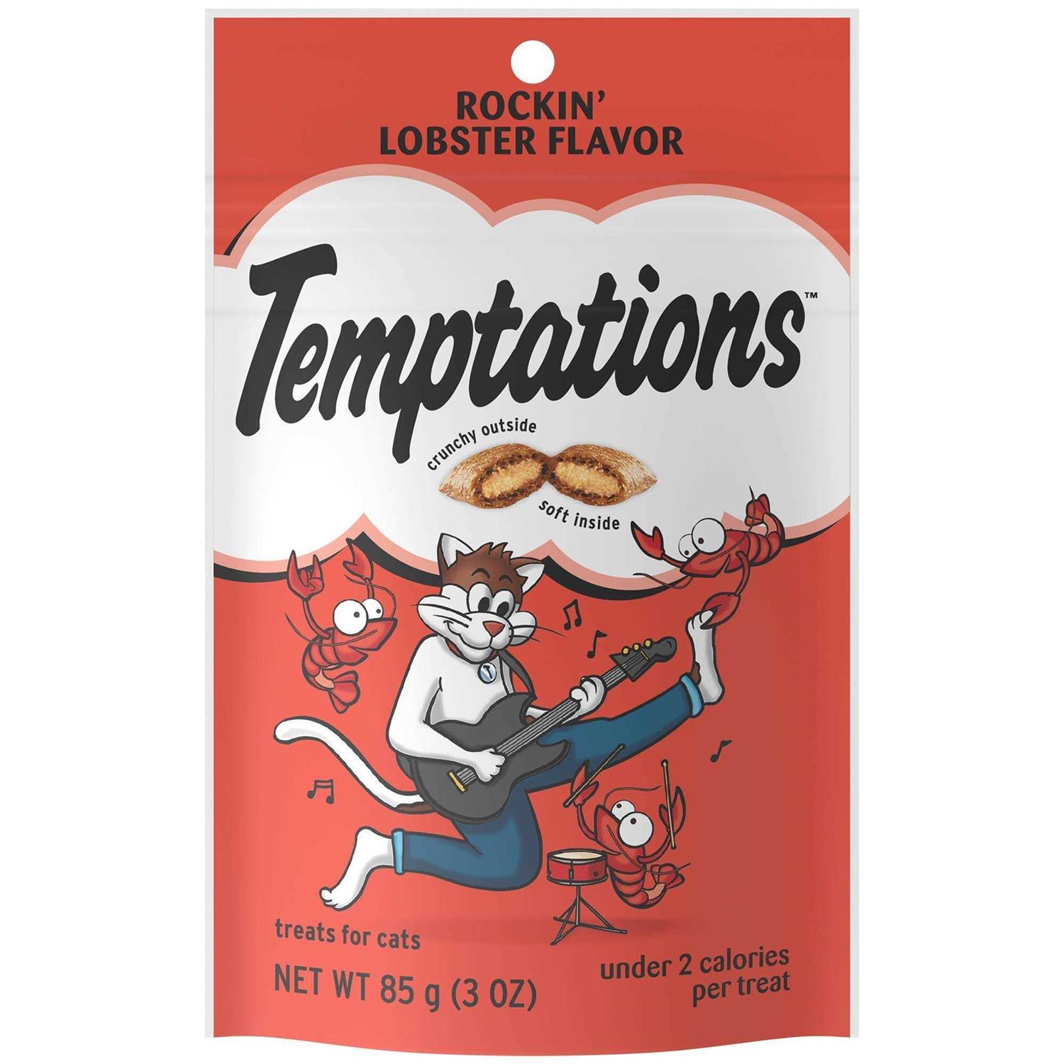 Temptations Rockin’ Lobster Crunchy & Soft Cat Treats - Healthber