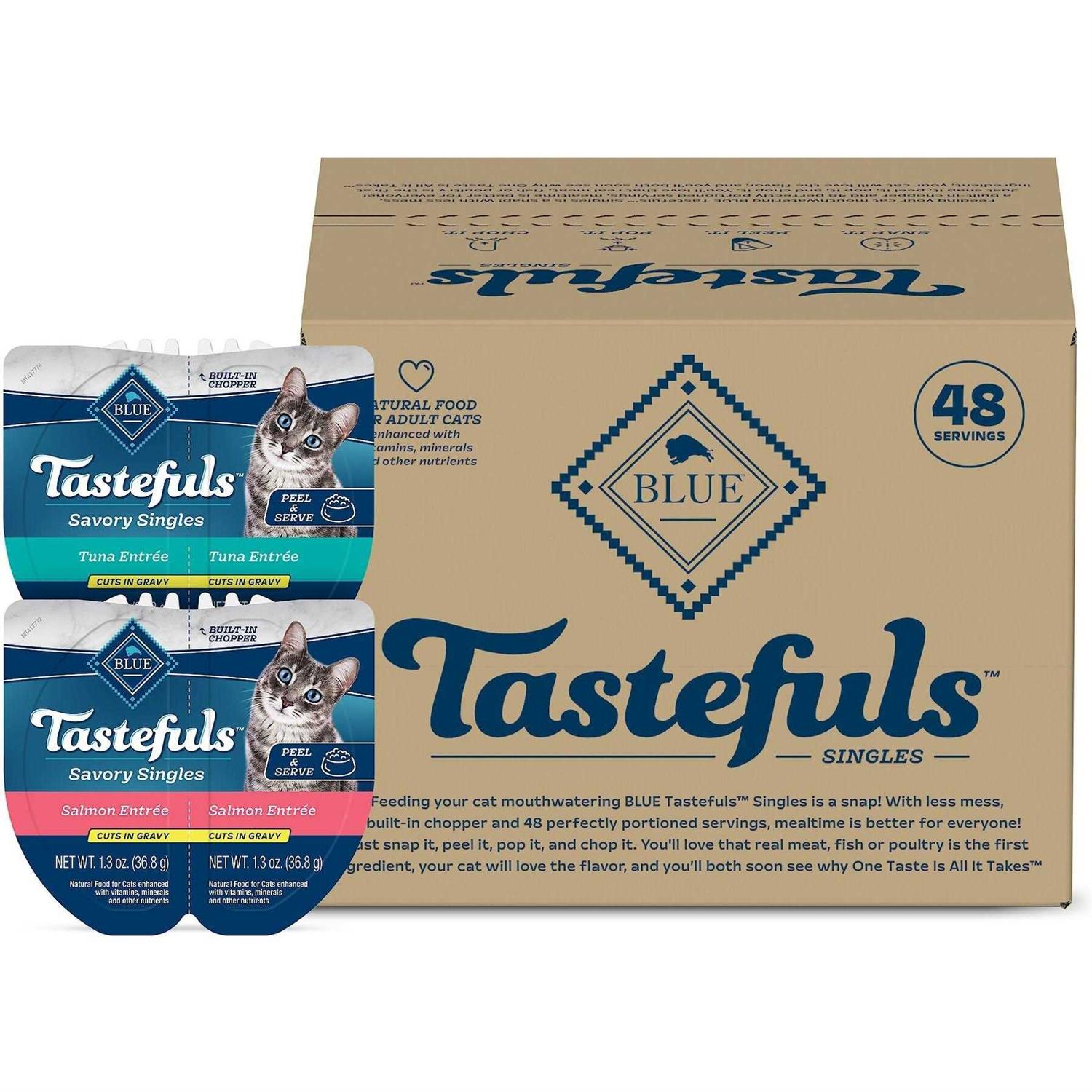 Blue Buffalo Tastefuls Savory Singles Adult Cuts in Gravy Wet Cat Food - Healthber