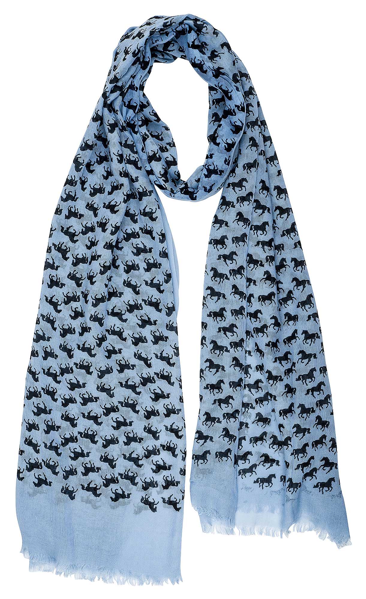 Lila Horse Silhouettes Scarf - Healthber