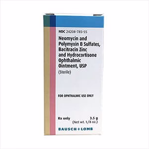 Rx Neo/Poly/Bac with Hydrocortisone, Ophthalmic Ointment, 3.5gm - Healthber