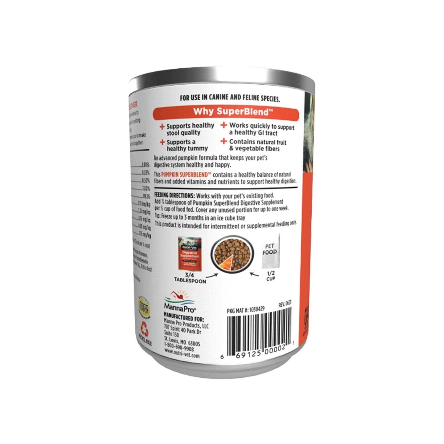 Nutri-Vet Digestive Support Pumpkin Dog Supplement - Healthber