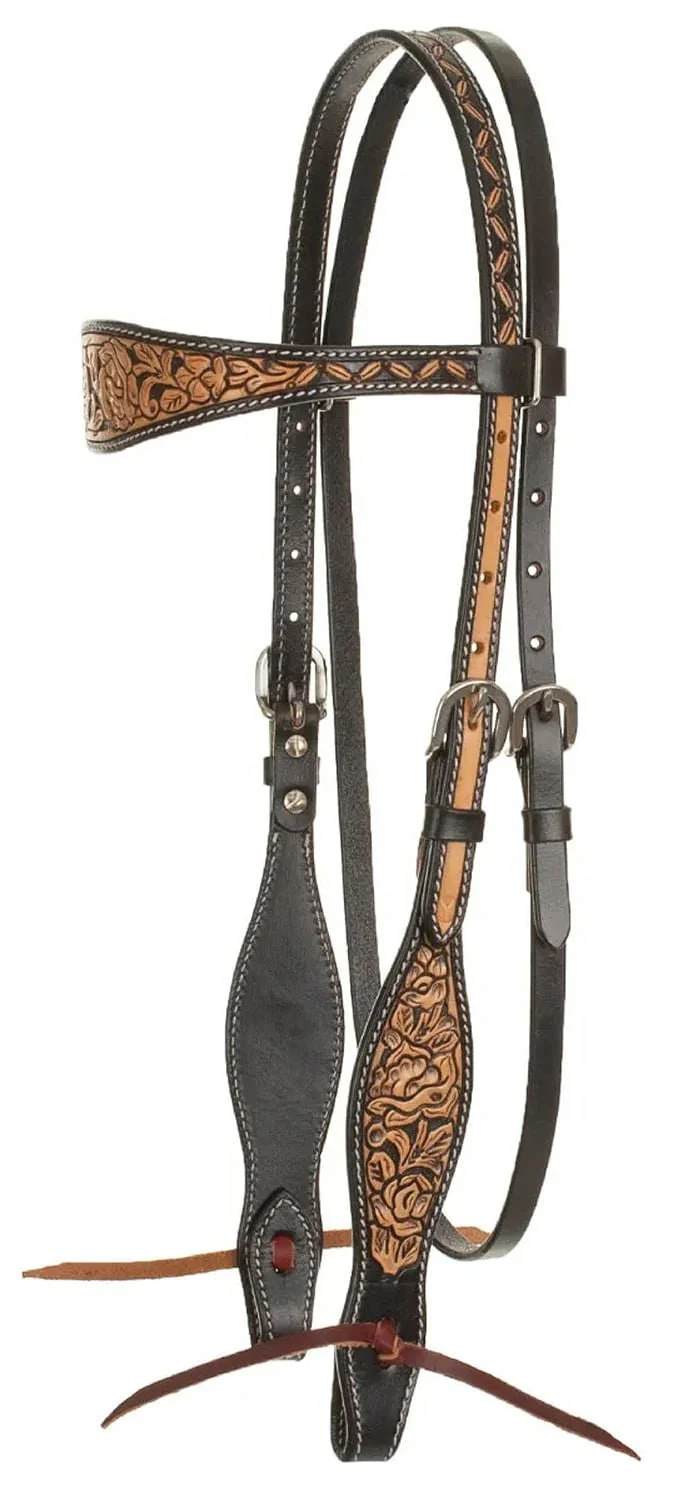 Circle Y Blooming Wild Browband Headstall, Full - Healthber