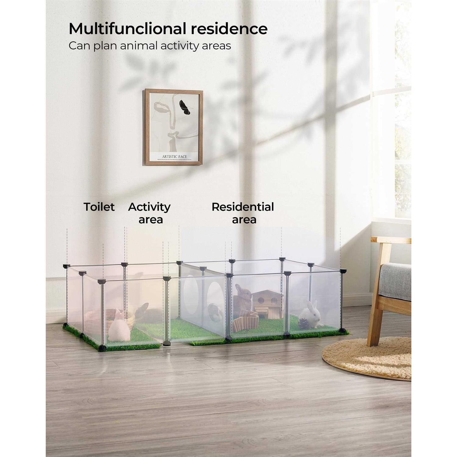 DINMO Pet Playpen Small Animal Playpen Indoor Exercise Fence - Healthber