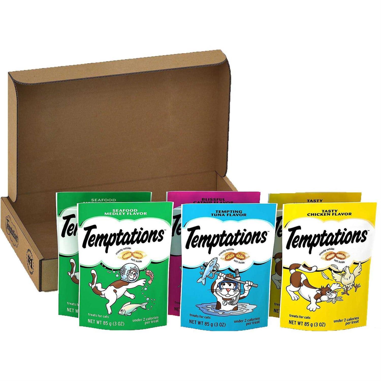 Temptations Classic Crunchy and Soft Cat Treats Variety Pack - Healthber