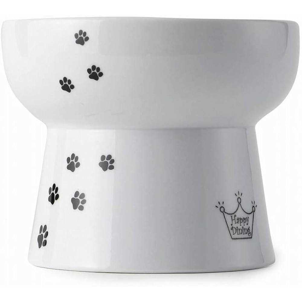 Necoichi Raised Cat Water Bowl, Elevated, with Measurement Lines, Dishwasher and Microwave Safe - Healthber