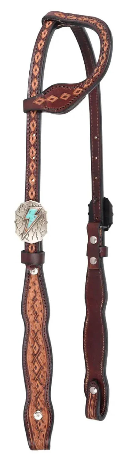 Circle Y Montana One Ear Headstall, Full - Healthber