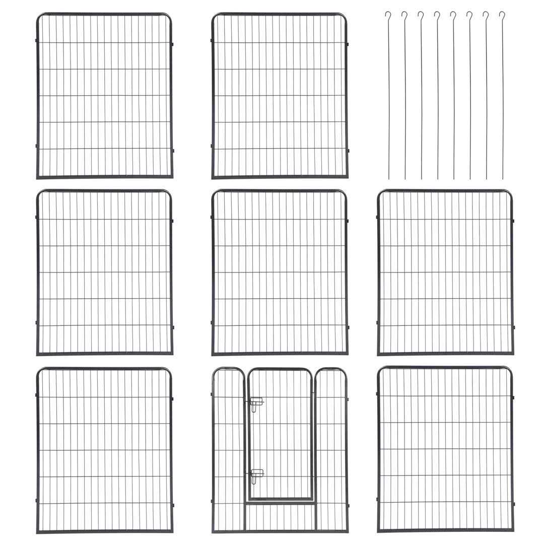 Yescom Pet Playpen Extra Large Dog Exercise Fence Panel Crate - Healthber
