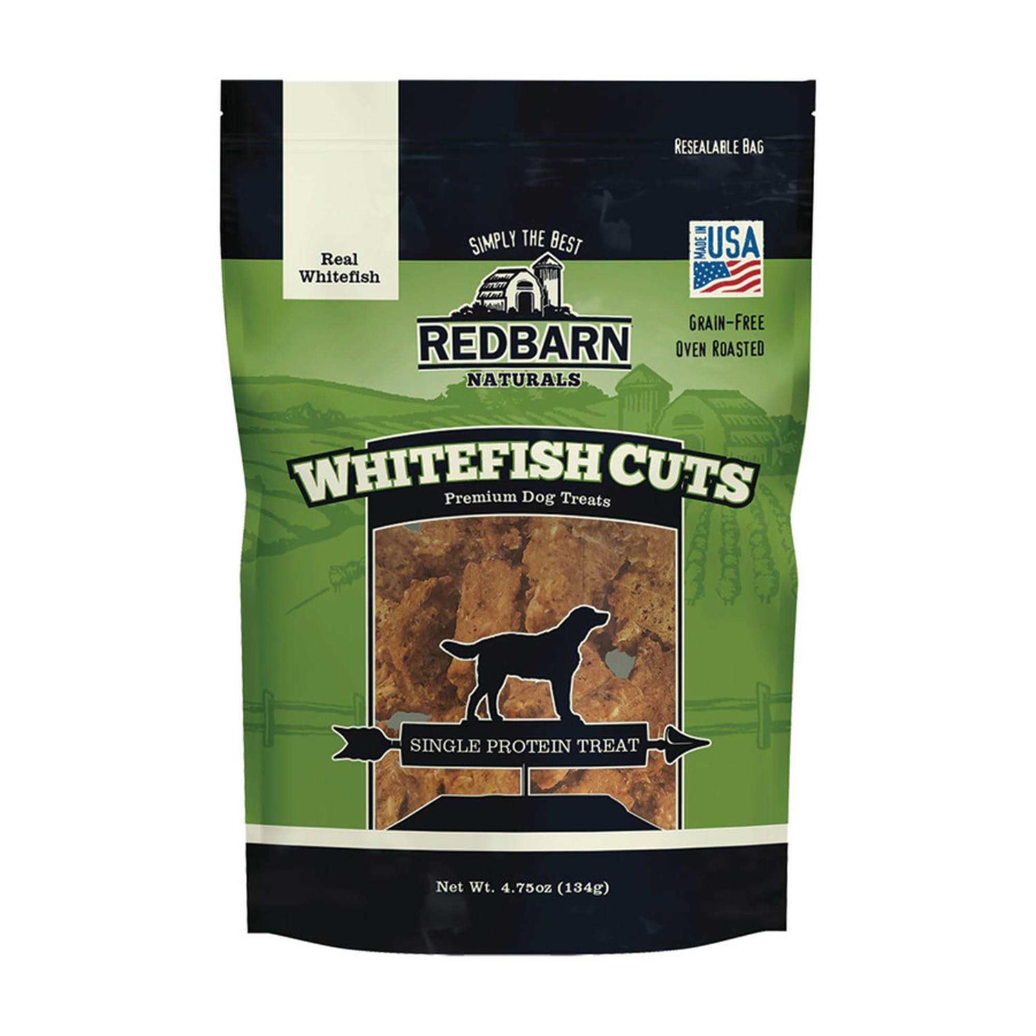 Redbarn Pet Products Whitefish Cuts Dog Treats 4.75 oz - Healthber