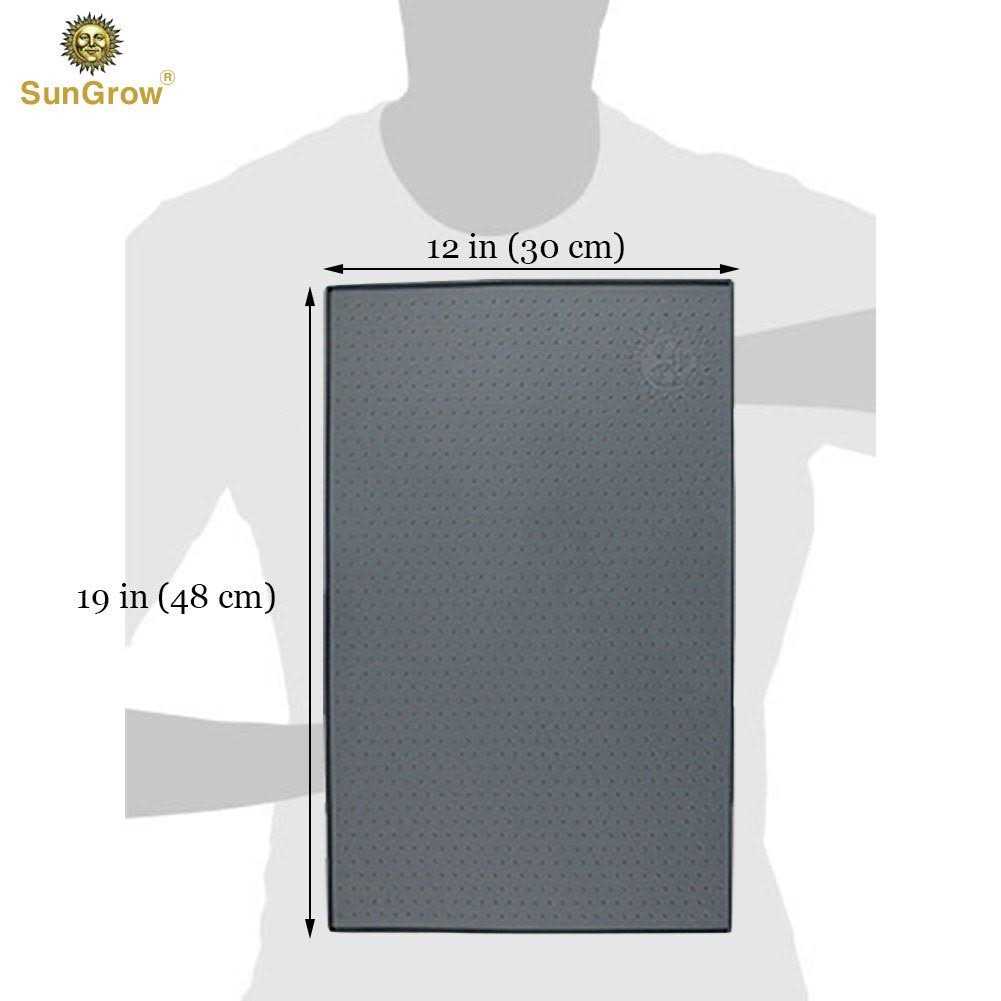 SunGrow Silicone Pet Feeding Mat, with Raised Edges, No Skid Food Mat for Dogs, Cats, Rabbits and More - Healthber