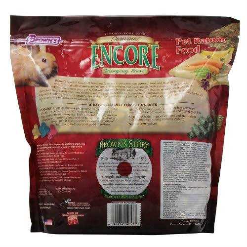 Brown’s Encore Gourmet Foraging Feast Pet Rabbit Food - Healthber