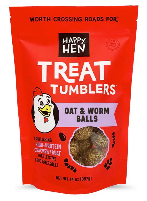 Happy Hen Treat Tumblers, Seed & Worm Balls, 14 oz - Healthber