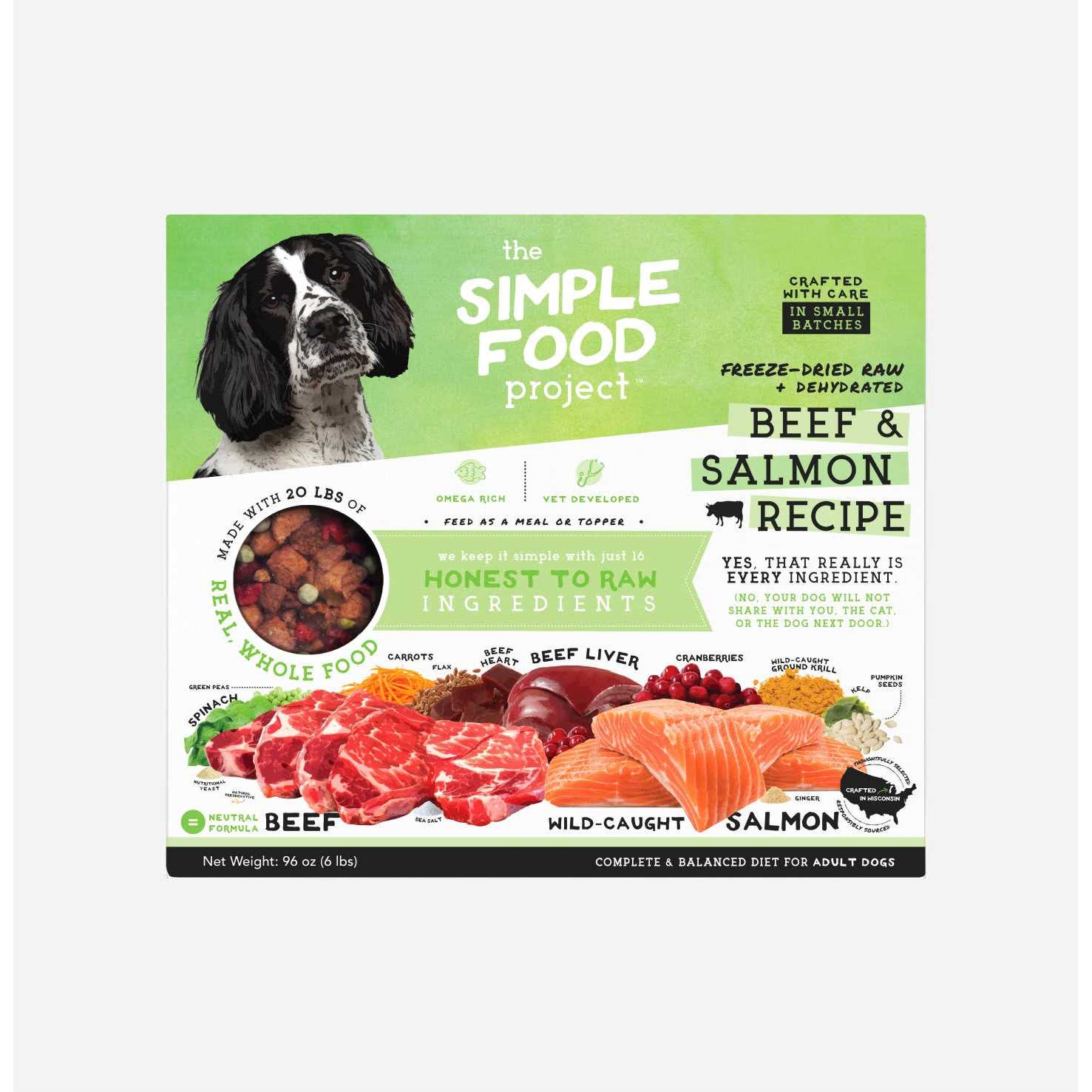 The Simple Food Project Freeze Dried Beef & Salmon - Healthber