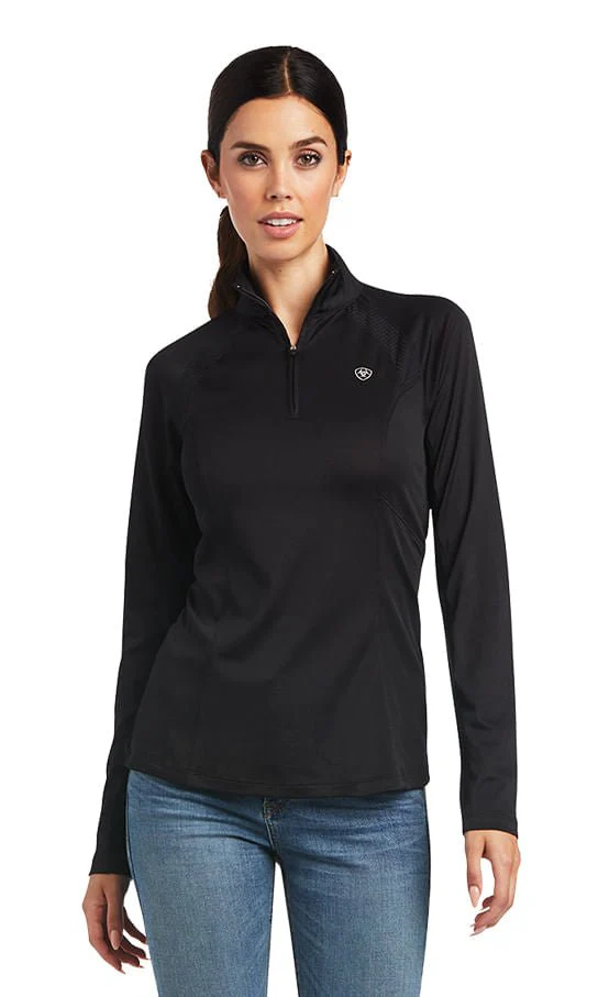 Women's Sunstopper 2.0 Baselayer, Black - Healthber