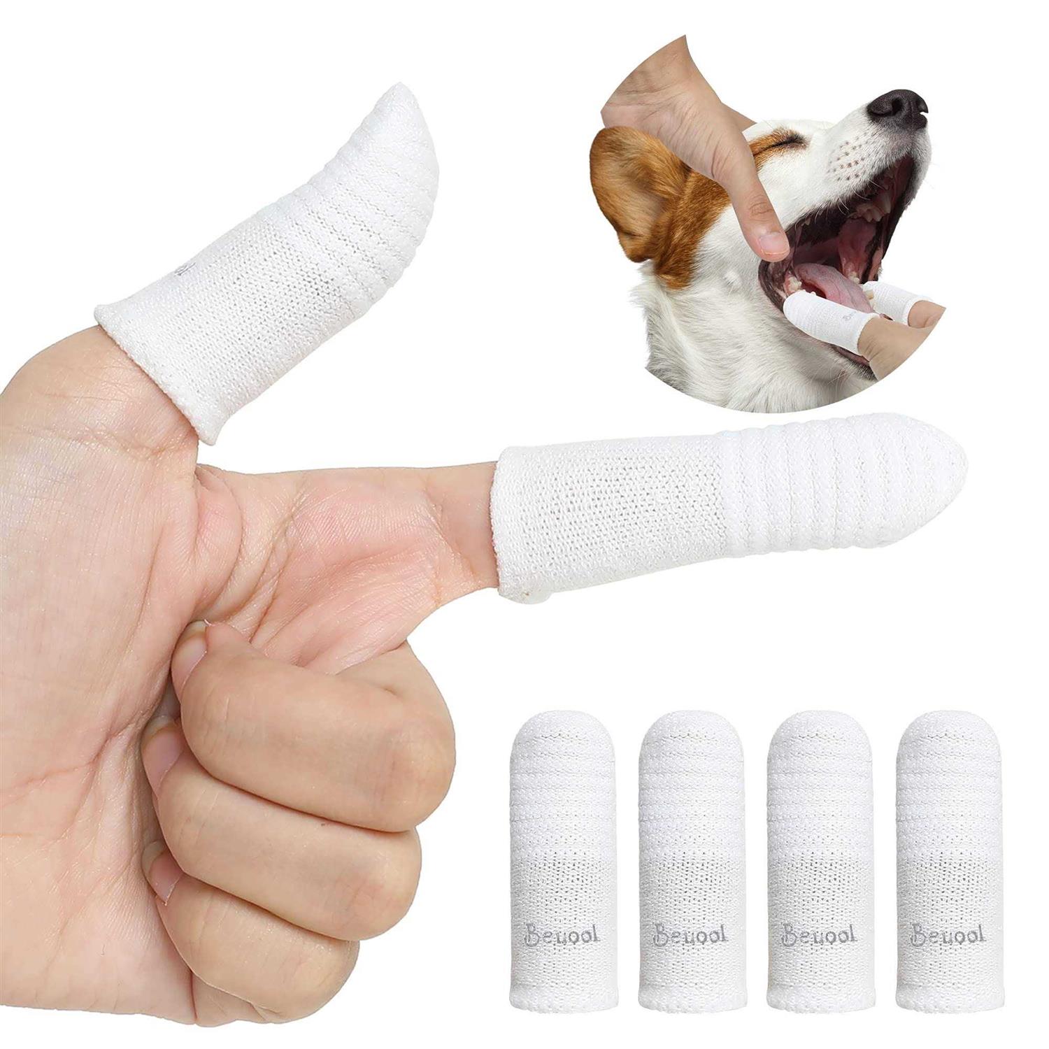 Beuool Dog Toothbrush Cat Toothbrushes-Fingers Toothbrushes for Dog Cats Teeth Cleaning - Healthber
