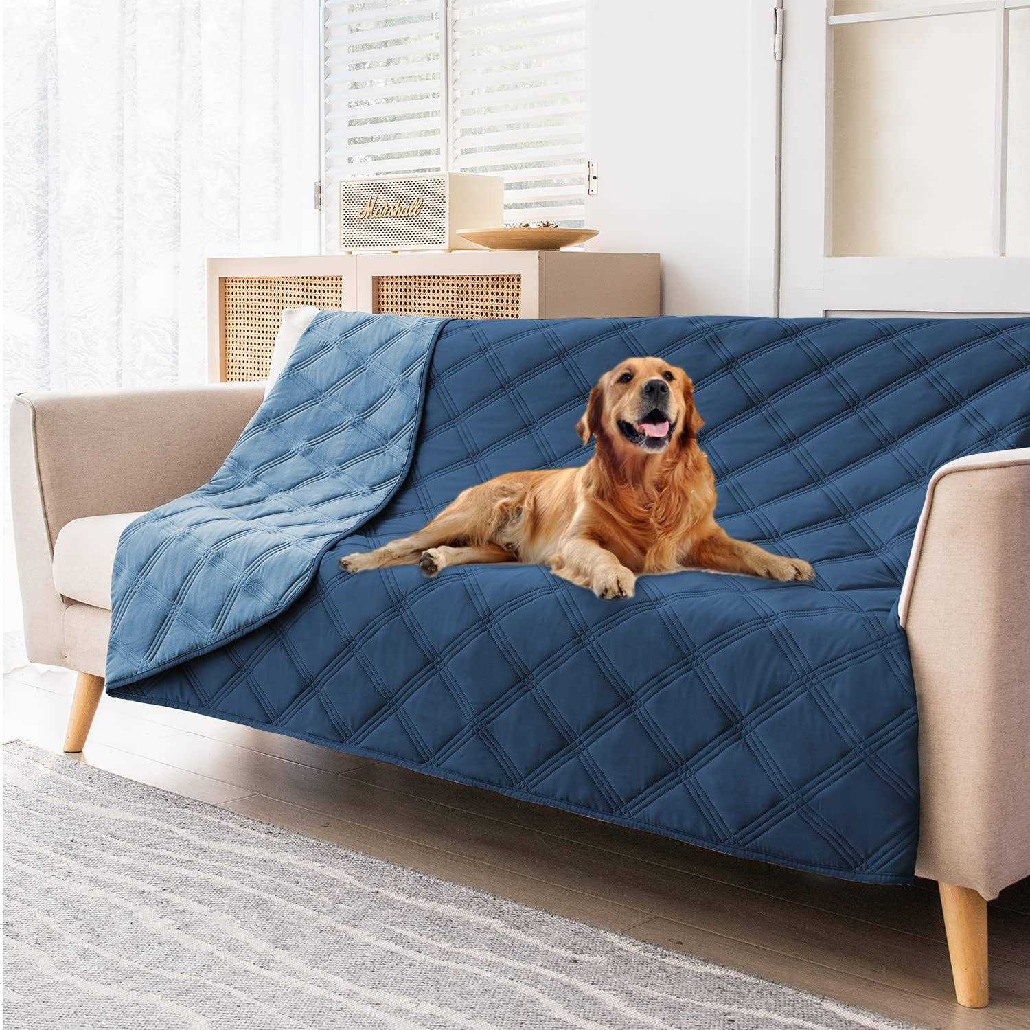 SUNNYTEX Waterproof & Reversible Dog Bed Cover Pet Blanket Sofa - Healthber