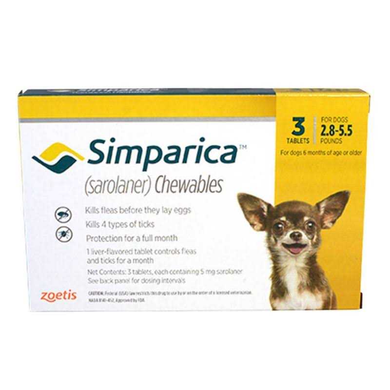 Simparica Chewable Tablets for Dogs 2.8 - Healthber