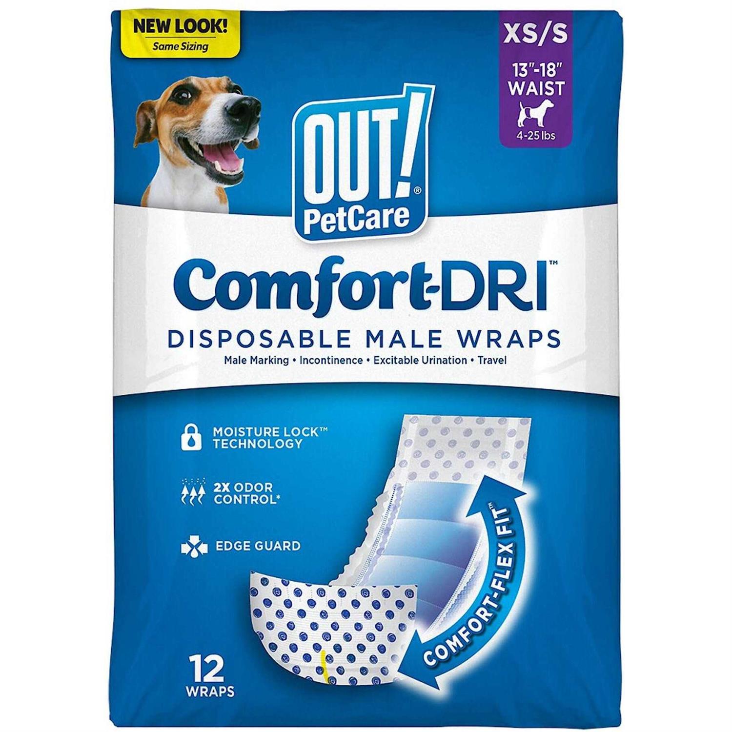 OUT! PetCare Disposable Male Dog Diapers - Healthber