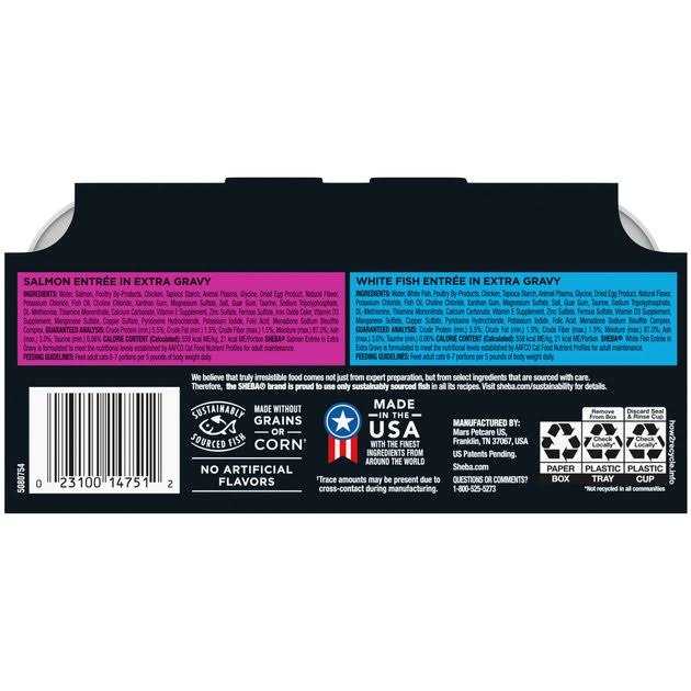SHEBA PERFECT PORTIONS Gravy INDULGENCE Adult Wet Cat Food - Healthber