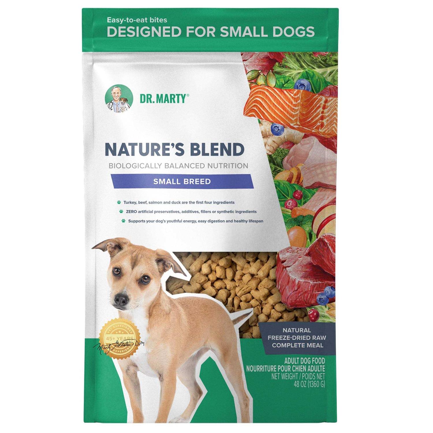 Dr. Marty Freeze Dried Raw Nature’s Blend Small Breed Dog Food - Healthber