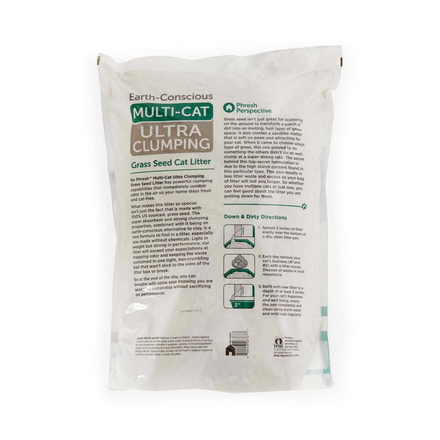 So Phresh Extreme Clumping Scented Grass Seed Cat Litter - Healthber