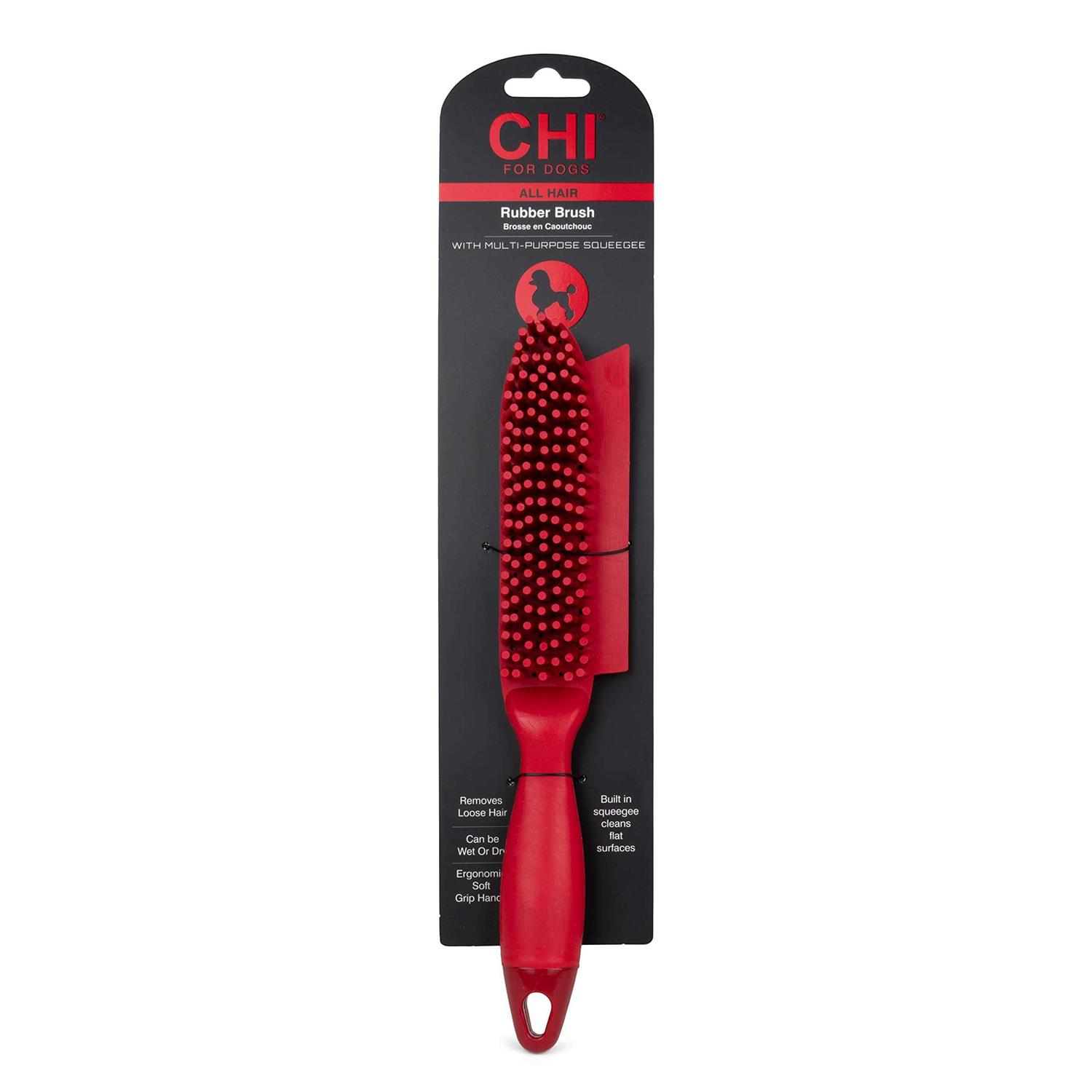 CHI Rubber Fur Accumulator Dog Brush - Healthber