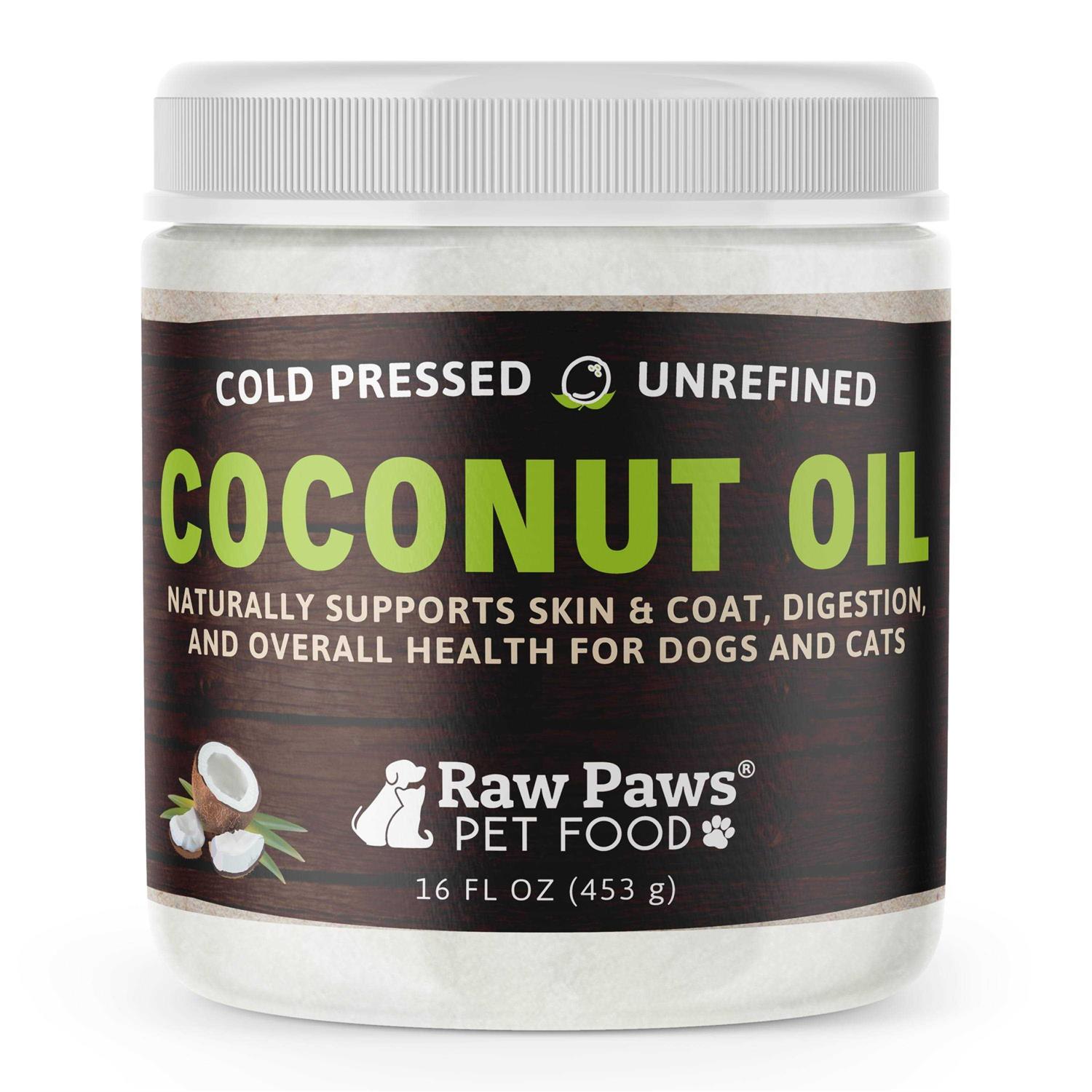 Raw Paws Organic Coconut Oil for Dogs & Cats Treatment for Itchy Skin - Healthber
