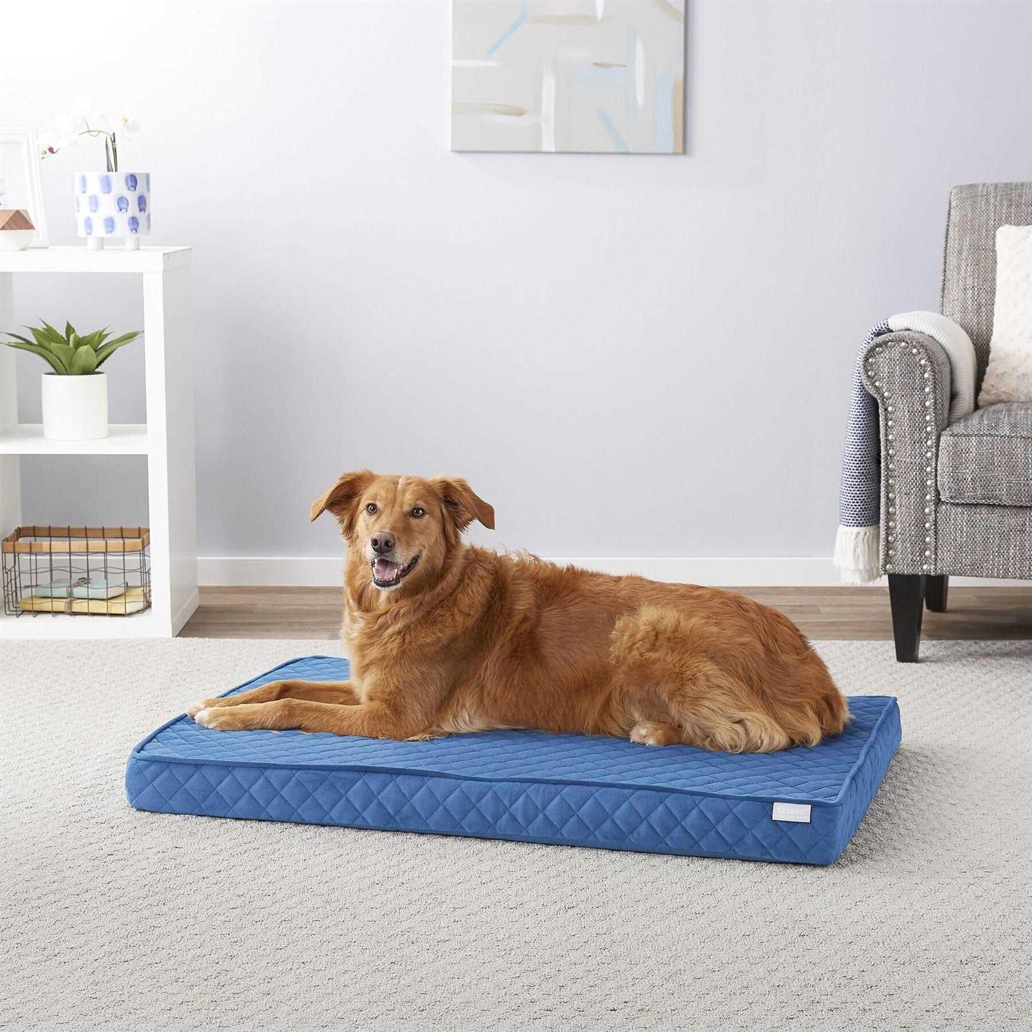 Frisco Quilted Orthopedic Pillow Cat Dog Bed w/Removable COVER - Healthber