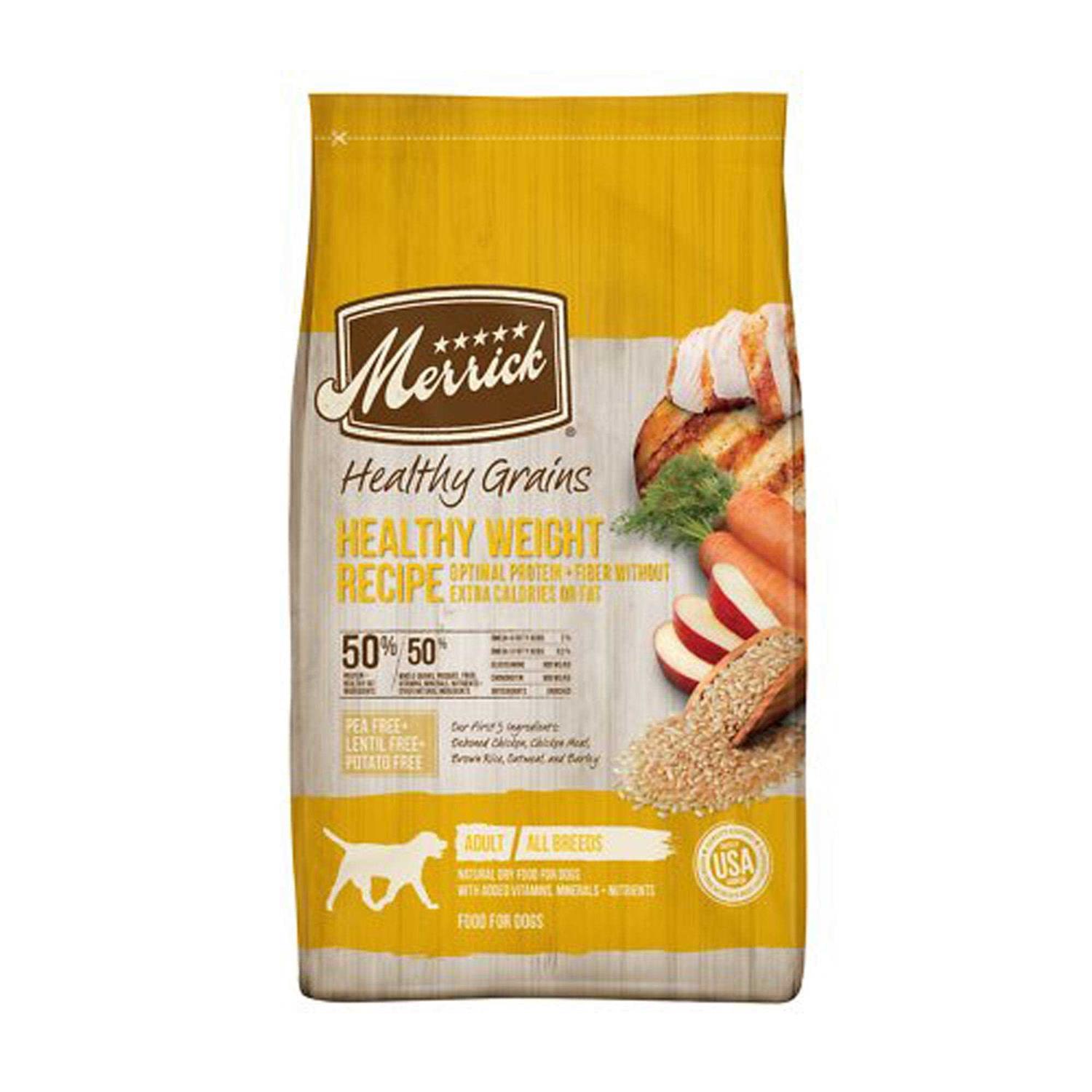 Merrick Healthy Grains Dry Dog Food Healthy Weight Recipe - Healthber