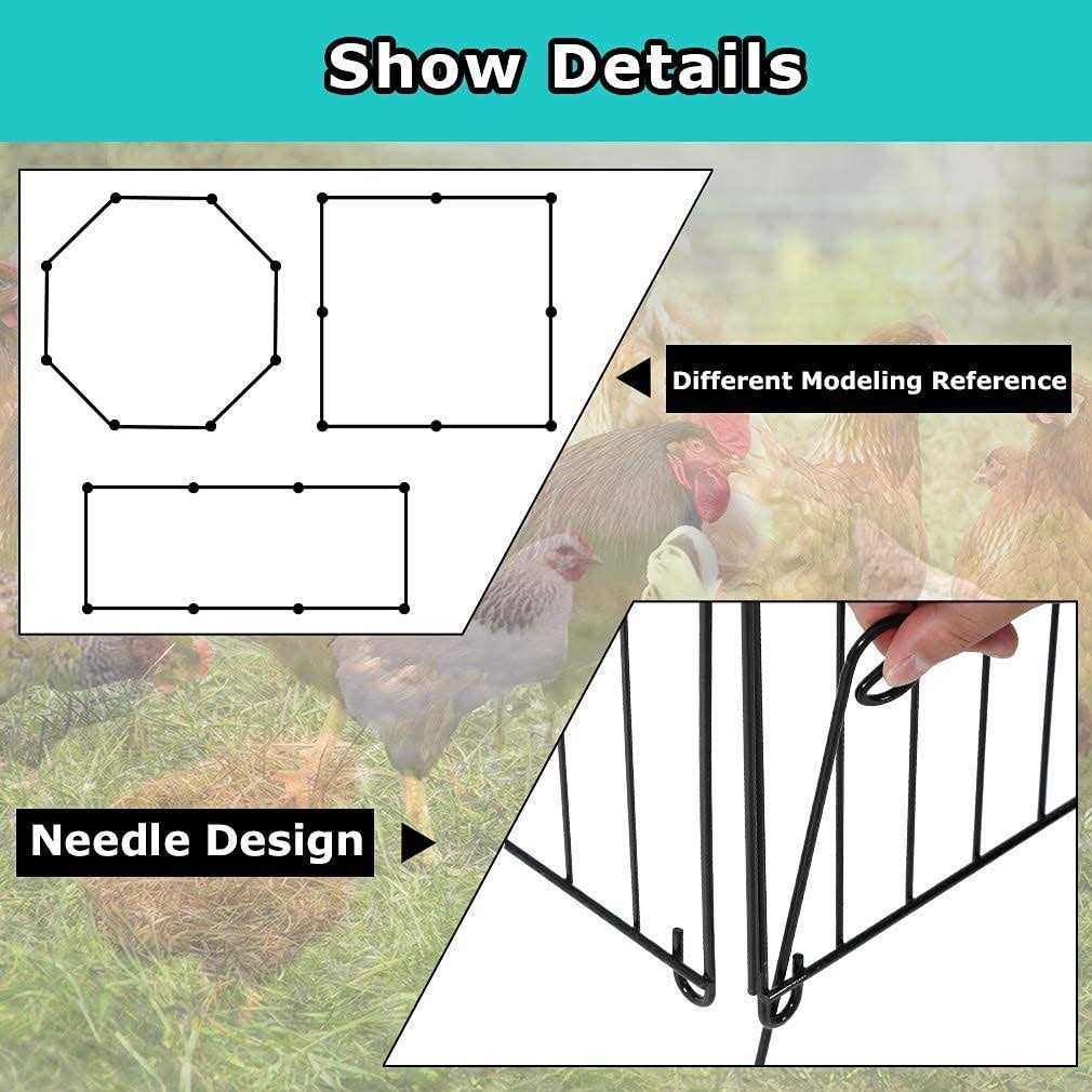 BestPet Large Metal Chicken Coop Chicken Run Outdoor Walk-in Poultry Cage Duck Coop Chicken Pen Pet Playpen w/Door & Cover Rabbit Enclosure - Healthber